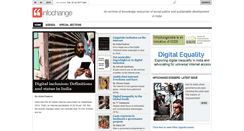 Desktop Screenshot of infochangeindia.org